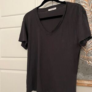 Women's Black V-Neck Top